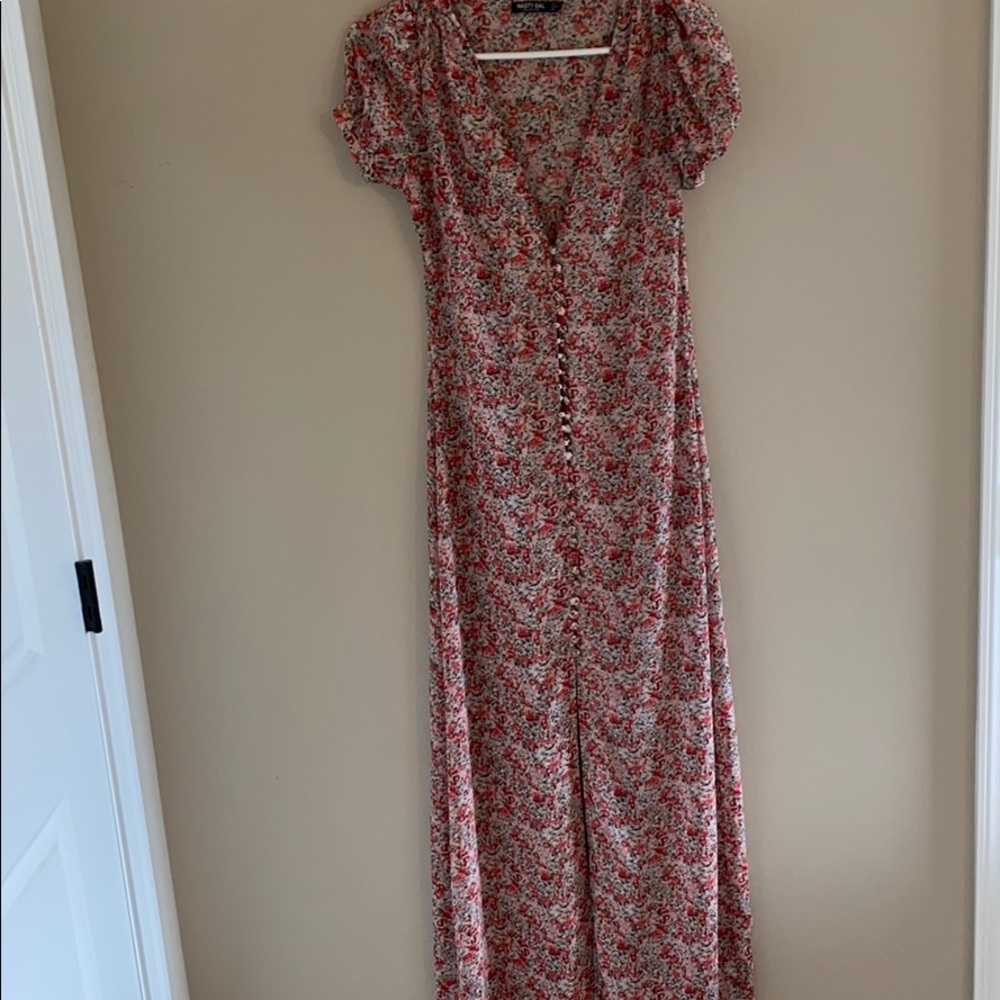 Nasty gal maxi floral dress